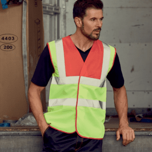 Yoko Hi-Vis Two Band and Braces Waistcoat